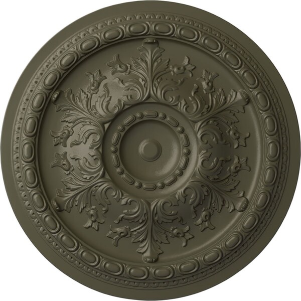Ekena Millwork Oslo Ceiling Medallion (Fits Canopies up to 7 5/8"), Hand-Painted Witch Hazel, 38 3/8"OD x 2 7/8"P CM38OSWHF - main